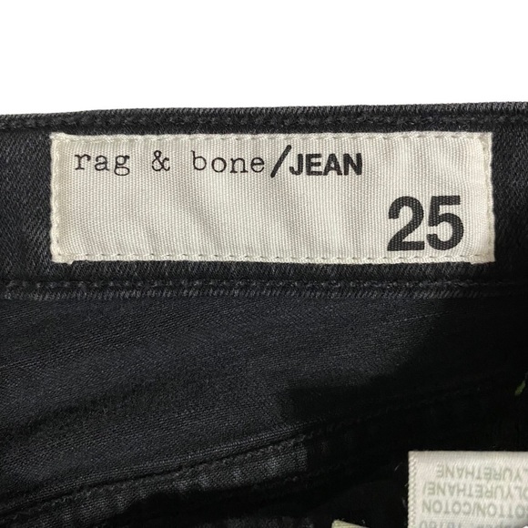 Rag & Bone Maxie High Rise Skinny Black Jeans Size 25 - Picture 5 of 10